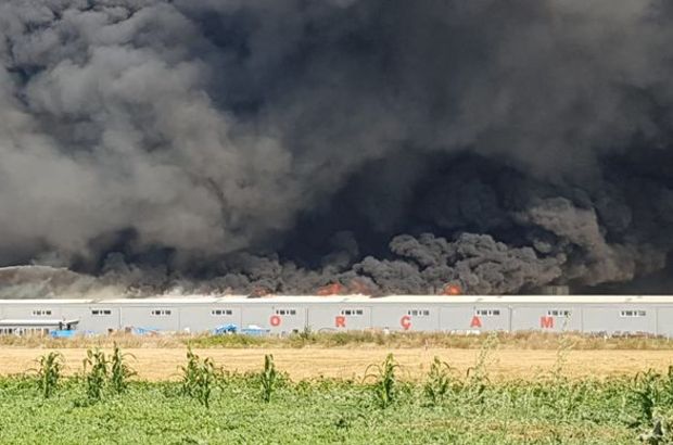 İnegöl'deki fabrika yangını kontrol altında