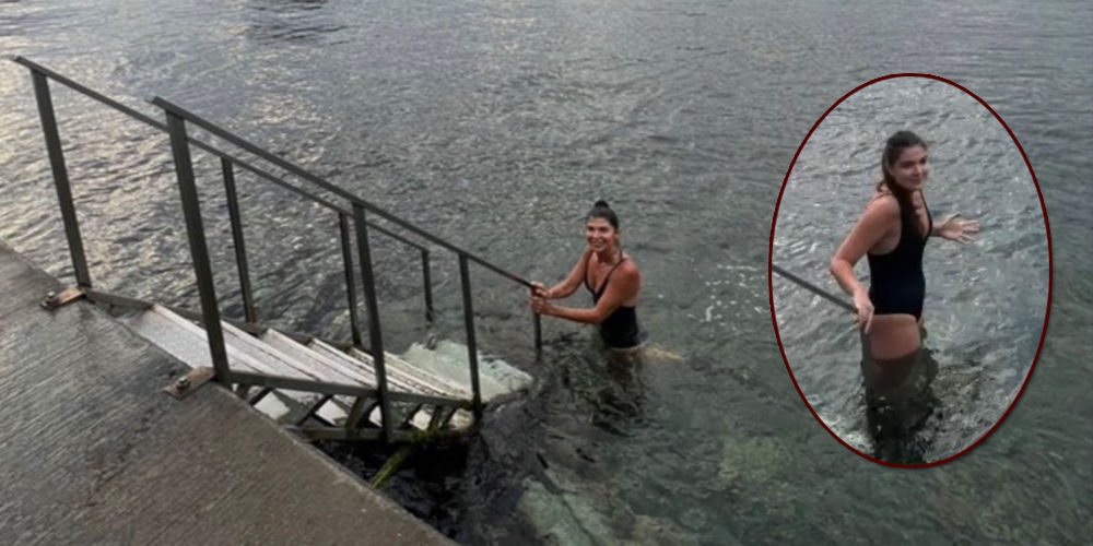 Boğaz'da yüzdüler