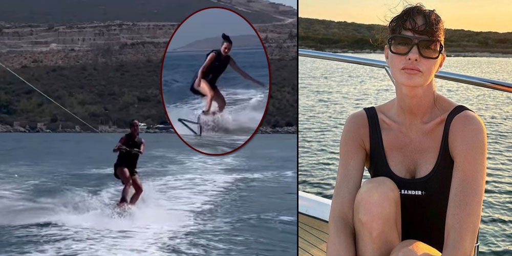 Özilhan'ın wakeboard keyfi
