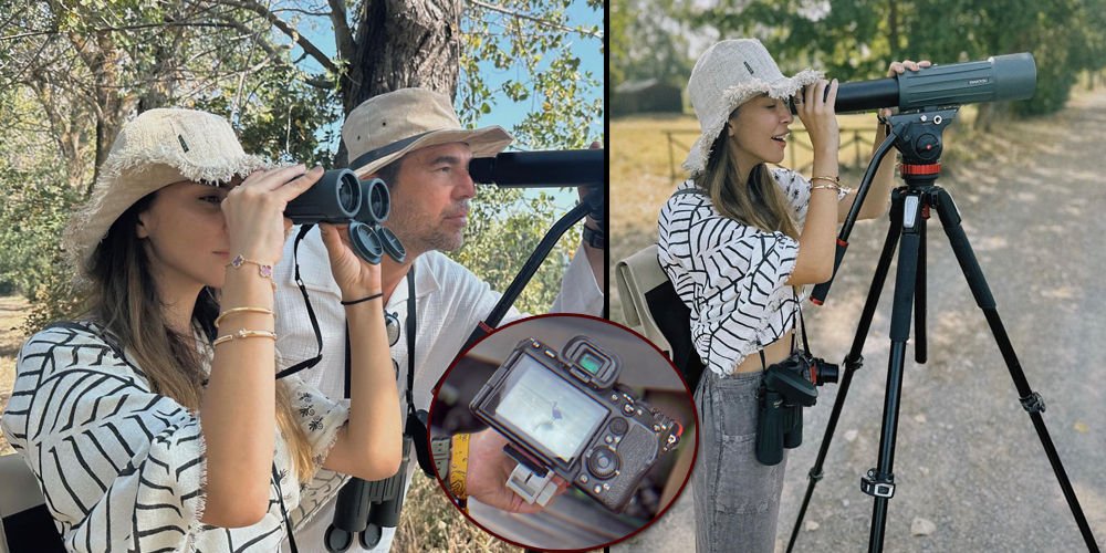 Doğada kuş gözlemlediler