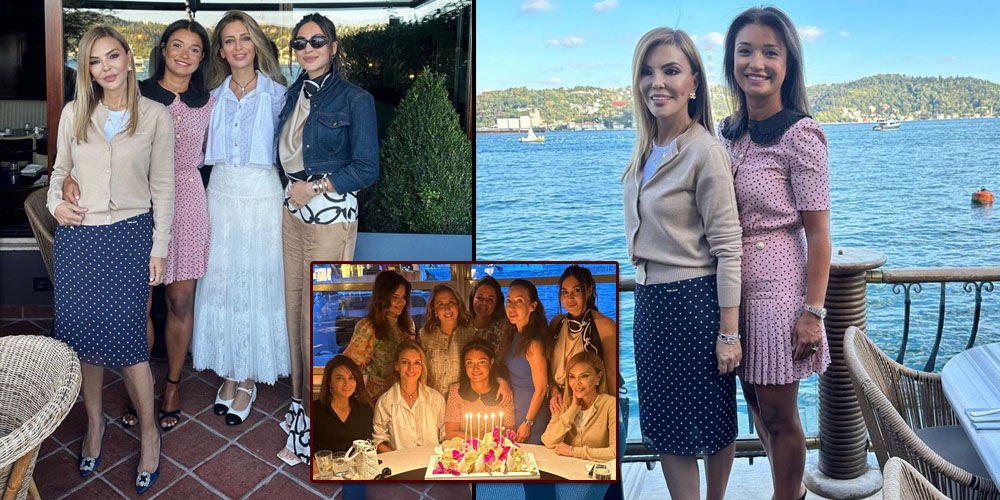 Dostlarına Boğaz'da kutlama