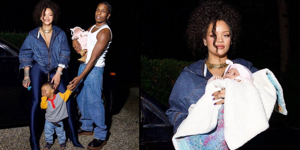 Bebekleriyle poz verdiler