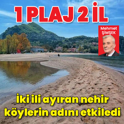 İki ili bir plaj ayırıyor