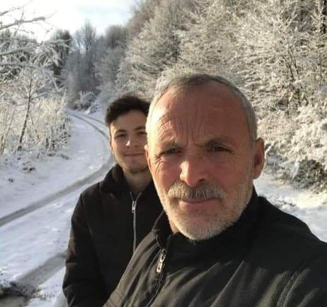 Samet ve babası Mustafa Kocakoç.