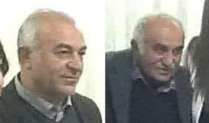 Hüseyin Ercan (solda) ve babası Ali Rıza Ercan.