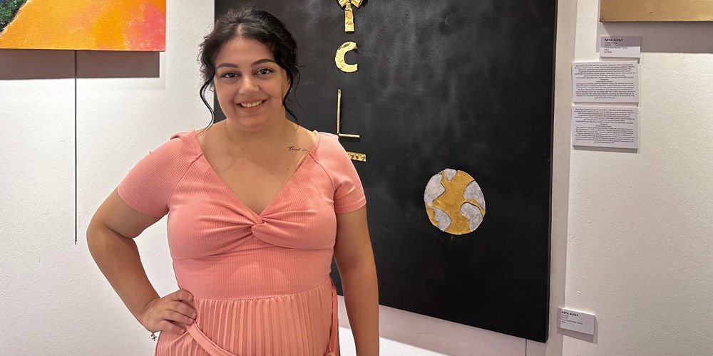 Genç ressamdan özel sergi!