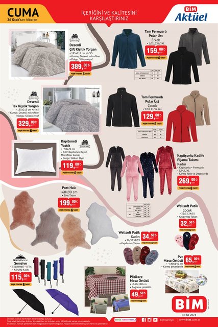 BİM aktüel 26 Ocak 2024 kataloğu Cuma kampanyaları: Bu hafta BİM katalog  indirimli ürünler fiyatları - Alışveriş Haberleri