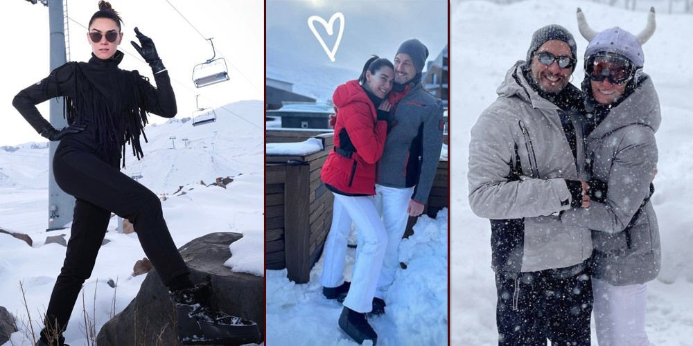 Aşıkların kayak tatili...