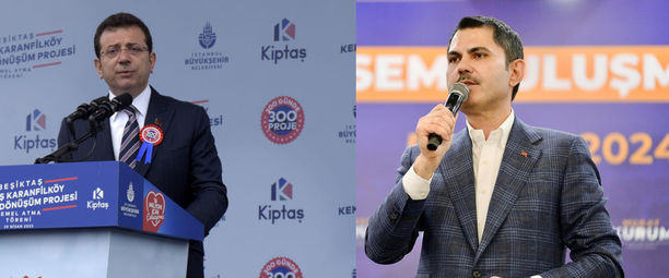 Ekrem İmamoğlu ve Murat Kurum