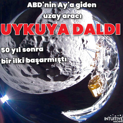 ABD'nin 50 yıl sonra ilk kez Ay'a iniş yapan uzay aracı 