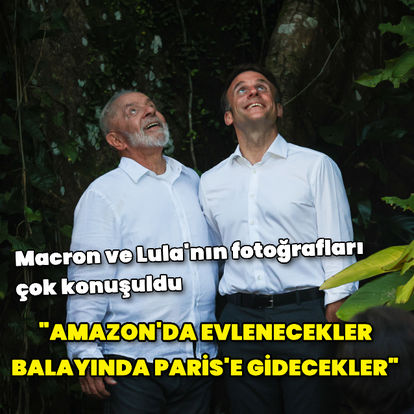 Macron ve Lula'nın fotoğrafları sosyal medyayı salladı: 