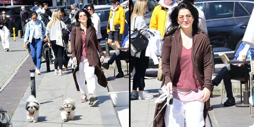 Bebek'te köpekleriyle dolaştı