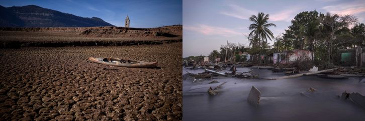 Krizin küresel resmidir: İspanya'da kuraklık, Meksika'da sel