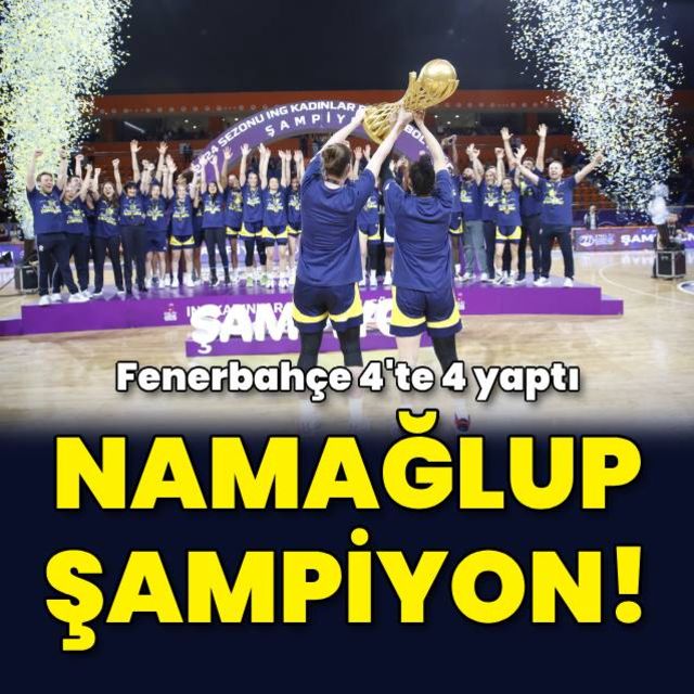 Fenerbahçe namağlup şampiyon!