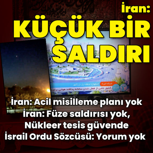 İsrailden İrana İHA saldırısı!
