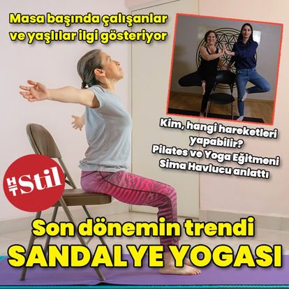 Son dönemin trendi: Sandalye yogası