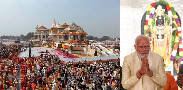 Cami yerine inşa edilen Hindu tapınağını Modi açtı