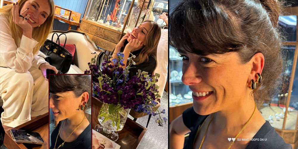 Dostlarıyla alışveriş yaptı