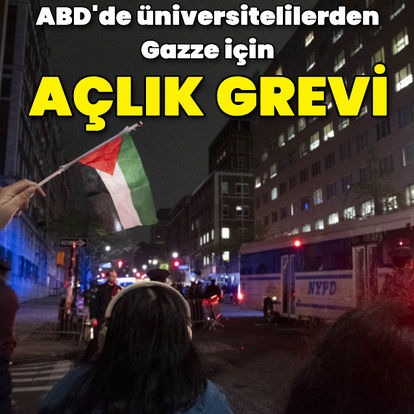 ABD'deki üniversite öğrencileri Gazze için açlık grevi başlattı