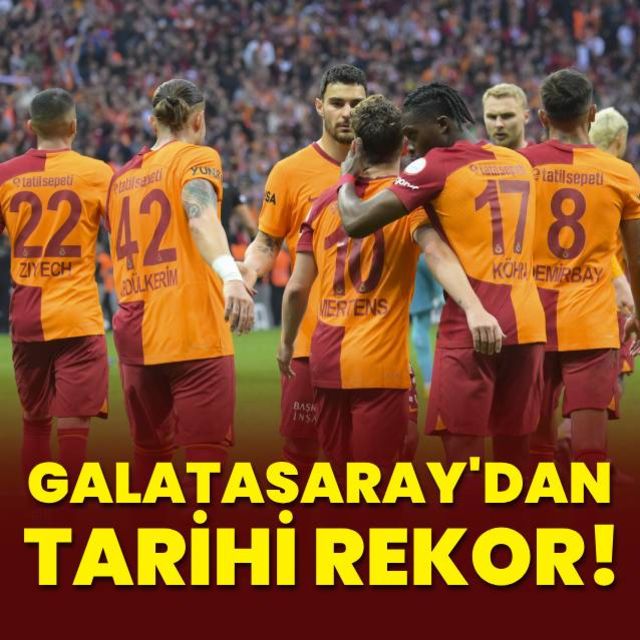Galatasaraydan tarihi rekor!