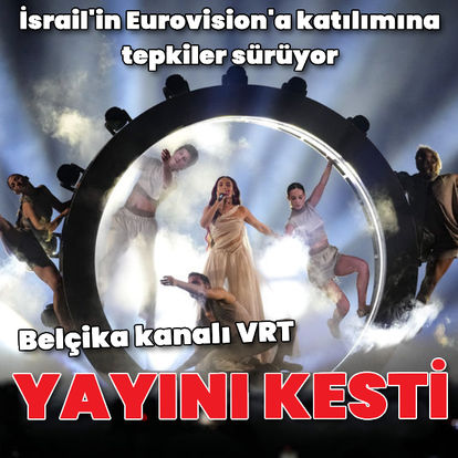 Belçika kanalı VRT, Eurovision yayını sırasında İsrail’i protesto etti