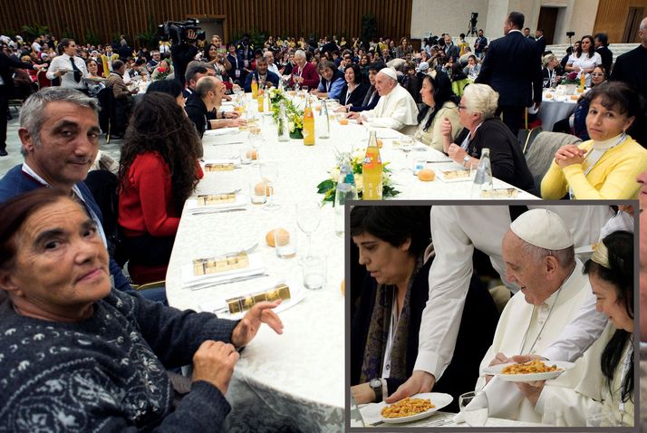 Arjantinli Papa Francis'ten yoksullara Vatikan'da gnocchi sofrası