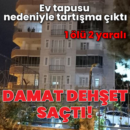 Diyarbakır’da damat dehşet saçtı: 1 ölü, 2 yaralı