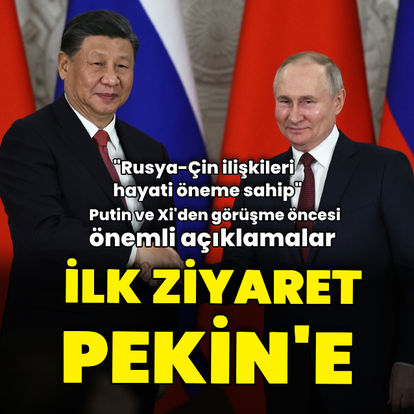 Rusya Devlet Başkanı Putin Pekin'de Çin Devlet Başkanı Xi ile bir arada