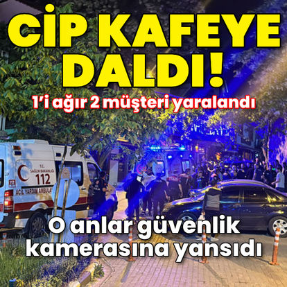 Cip kafeye daldı! O anlar kameraya yansıdı - Güncel haberler