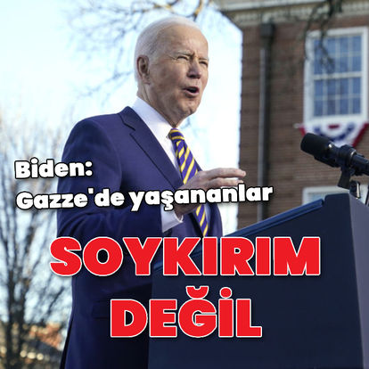 ABD Başkanı Biden: Gazze'de yaşananlar soykırım değil