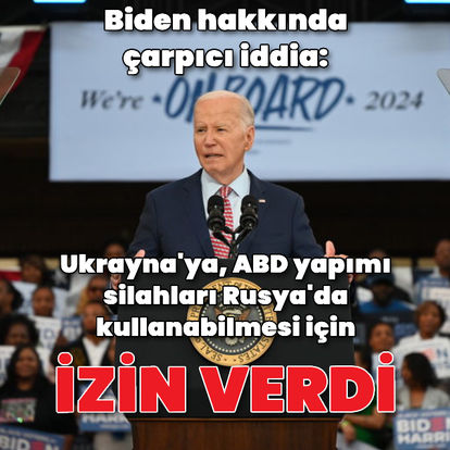 ABD Başkanı Joe Biden'ın, Ukrayna'ya ABD yapımı silahları Rusya'da kullanma izni verdiği öne sürüldü