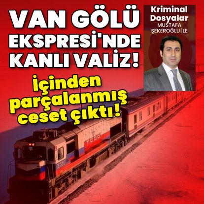 Van Gölü Ekspresi'nde kanlı valiz! İçinden parçalanmış ceset çıktı