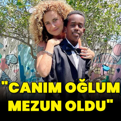 Esra Akkaya'nın oğlu Can Alex mezun oldu - Magazin haberleri