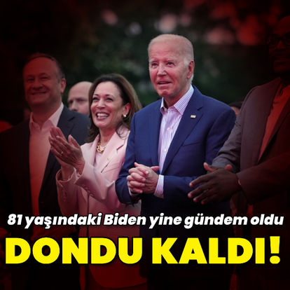 Yine gündem oldu: ABD Başkanı Biden Beyaz Saray'daki konseri izlerken dondu kaldı