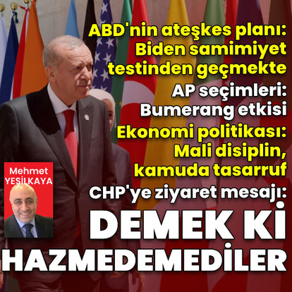 "Demek ki hazmedemediler"