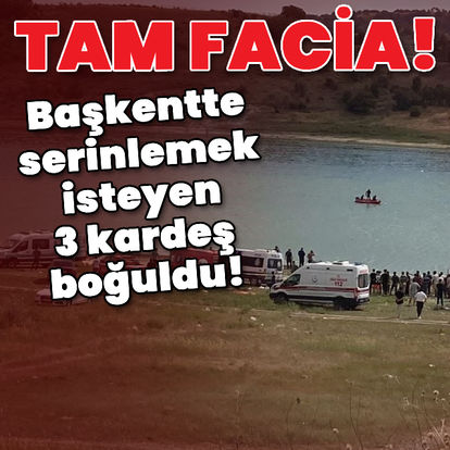 Tam facia! Serinlemek isteyen 3 kardeş boğuldu - Son dakika haberler