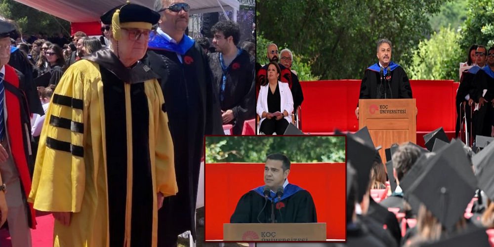 Koç, mezuniyet töreninde...