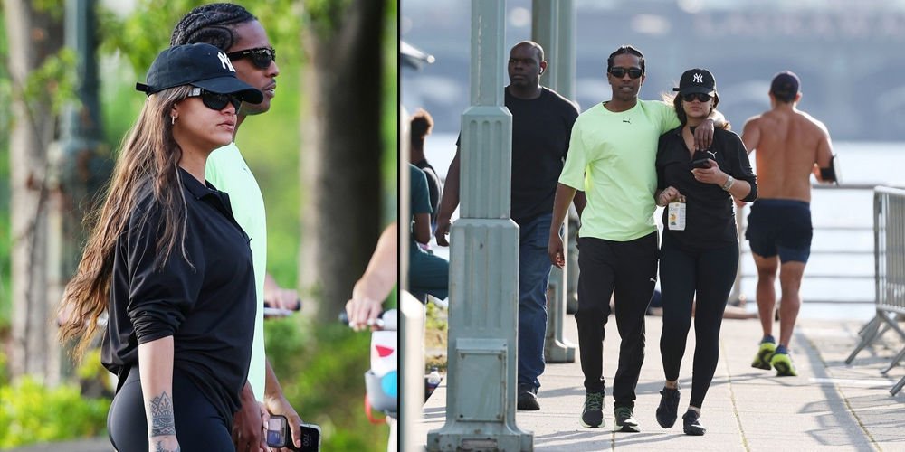 Rihanna ve ASAP Rocky yürüyüşte