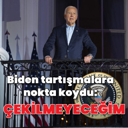 ABD Başkanı Biden: Seçim yarışından çekilmeyeceğim ve kazanacağım