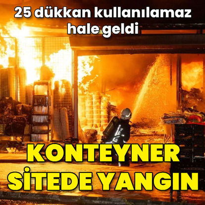 Malatya'da konteyner sitedeki yangında 25 dükkan kullanılamaz hale geldi - Güncel haberler