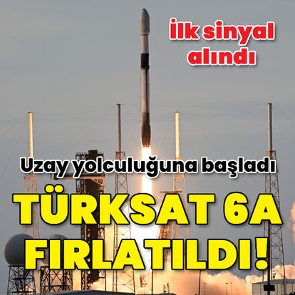 Son dakika: Türksat 6A uzaya fırlatıldı