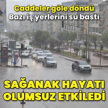 Sağanak yağış hayatı olumsuz etkiledi! - Güncel haberler