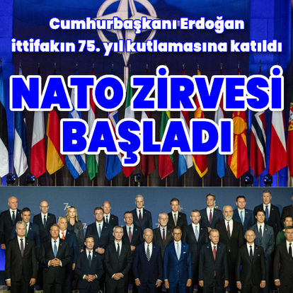 Cumhurbaşkanı Erdoğan, NATO'nun 75. yıl kutlamasına katıldı