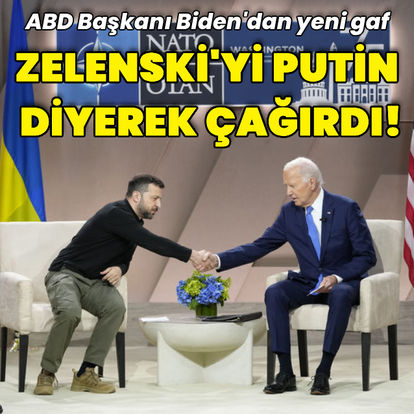 ABD Başkanı Biden'dan büyük gaf: Ukrayna Devlet Başkanı Zelenski'ye Putin dedi