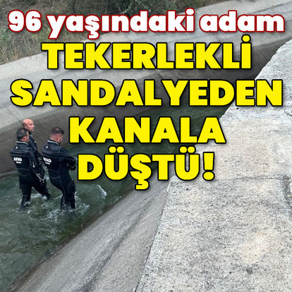 Tekerlekli sandalye ile dolaşırken kanala düştü! - Güncel haberler