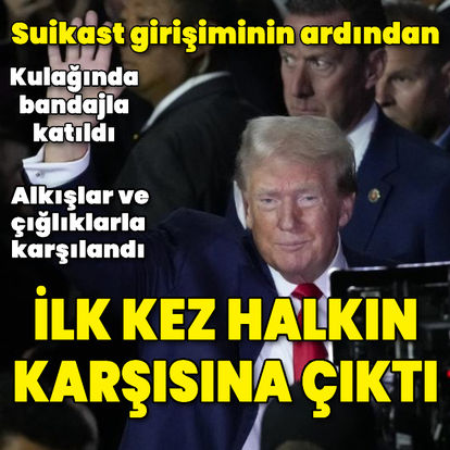 Son dakika: Trump, suikast girişiminin ardından ilk kez halkın karşısına çıktı