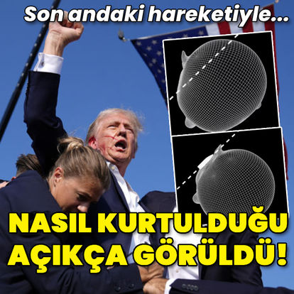 Yeni video net bir şekilde gösterdi: Trump son andaki hareketiyle kurtuldu!