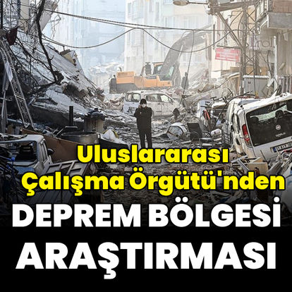 ILO’dan deprem bölgesi araştırması