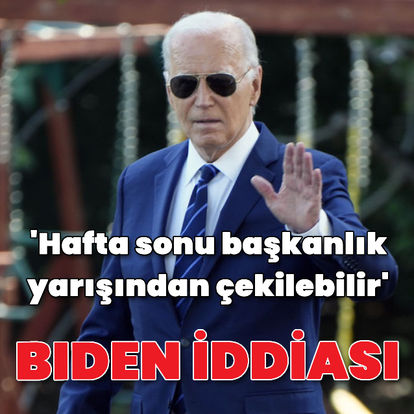 ABD Başkanı Biden'ın hafta sonu başkanlık yarışından çekilebileceği iddia edildi