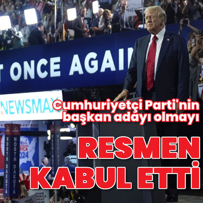 Trump, adaylığı resmi olarak kabul etti